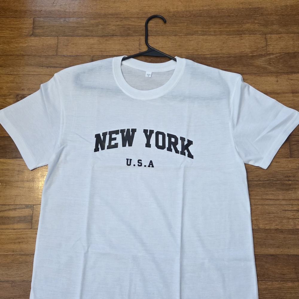 Woman's White New York Graphic Tee